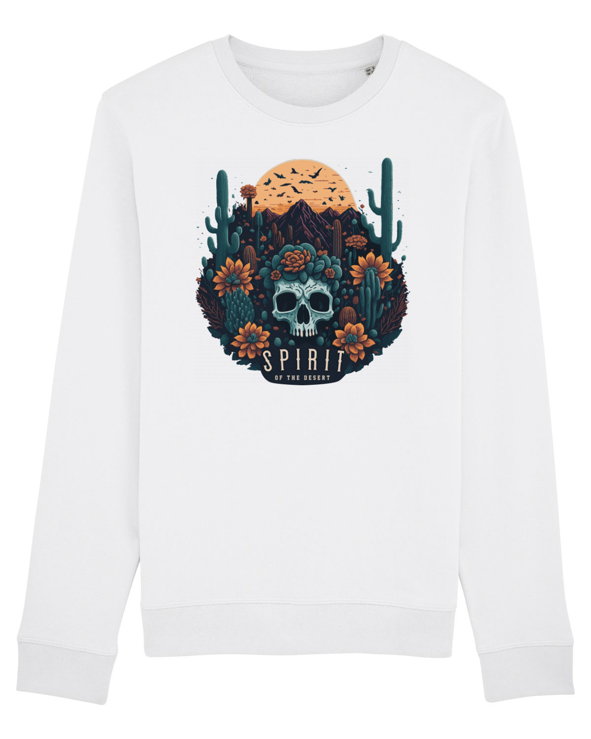 Bluză mânecă lungă Unisex Rise White