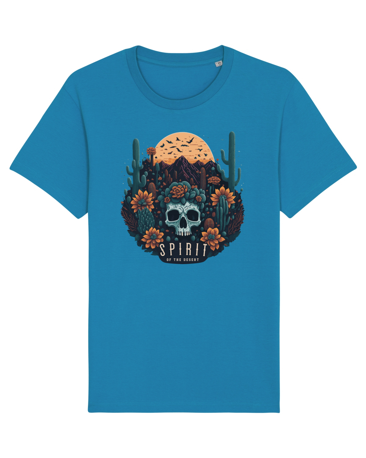 Tricou mânecă scurtă Unisex Rocker Azur
