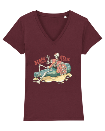 Beach Please Burgundy