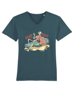 Beach Please Tricou mânecă scurtă guler V Bărbat Presenter