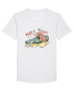 Beach Please Tricou mânecă scurtă guler larg Bărbat Skater