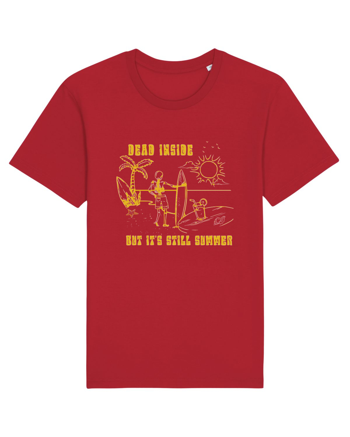 Tricou mânecă scurtă Unisex Rocker Red