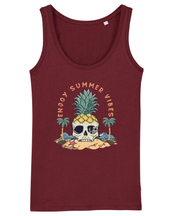 Enjoy Summer Vibes Burgundy