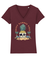 Enjoy Summer Vibes Tricou mânecă scurtă guler V Damă Evoker