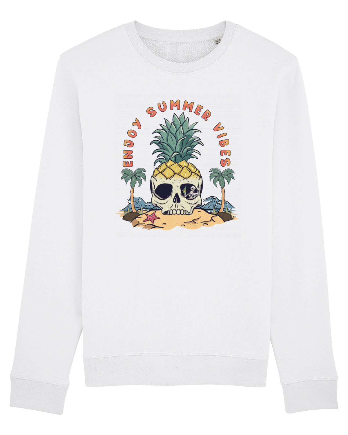 Bluză mânecă lungă Unisex Rise White
