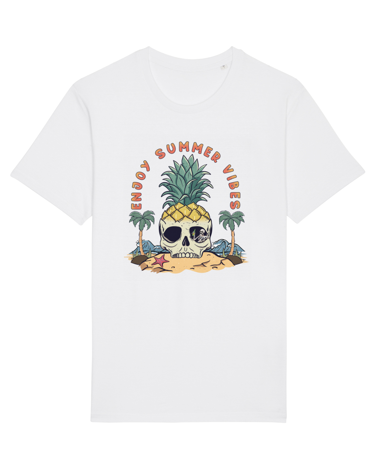 Tricou mânecă scurtă Unisex Rocker White