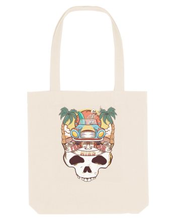 Free Your Mind Retro Beach Skull Natural