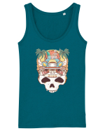 Free Your Mind Retro Beach Skull Maiou Damă Dreamer