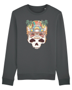 Free Your Mind Retro Beach Skull Bluză mânecă lungă Unisex Rise