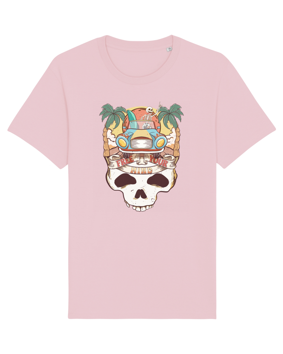 Tricou mânecă scurtă Unisex Rocker Cotton Pink