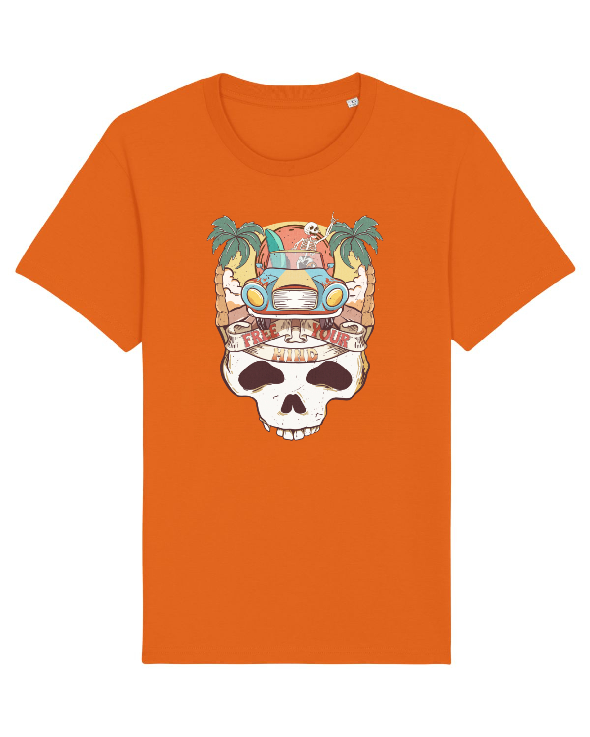 Tricou mânecă scurtă Unisex Rocker Bright Orange