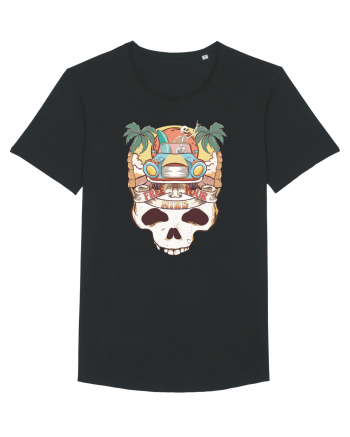 Free Your Mind Retro Beach Skull Black