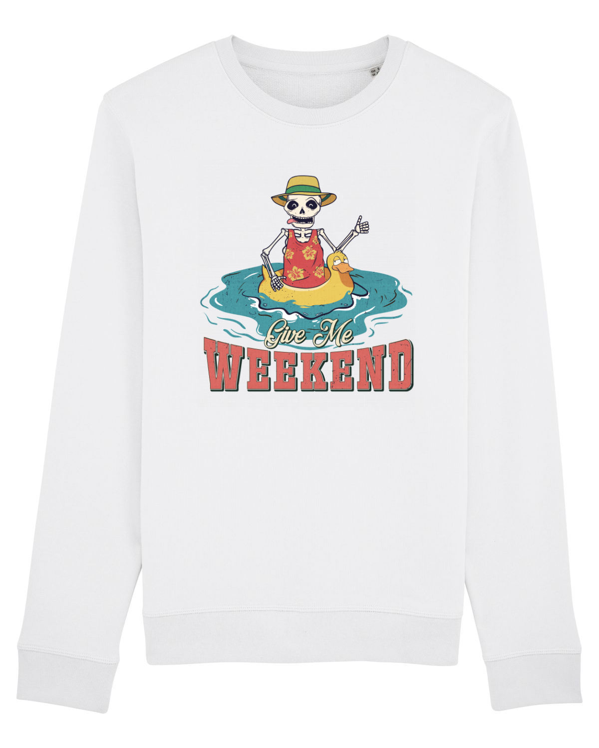Bluză mânecă lungă Unisex Rise White