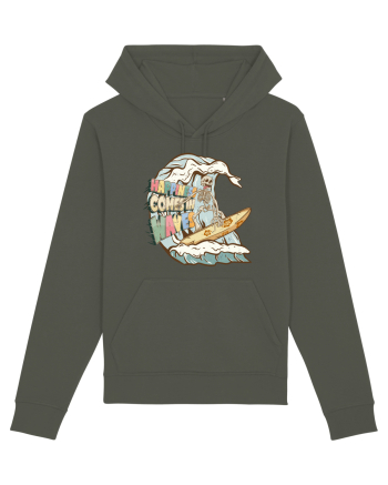 Happiness Comes In Waves Khaki