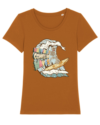 Happiness Comes In Waves Roasted Orange