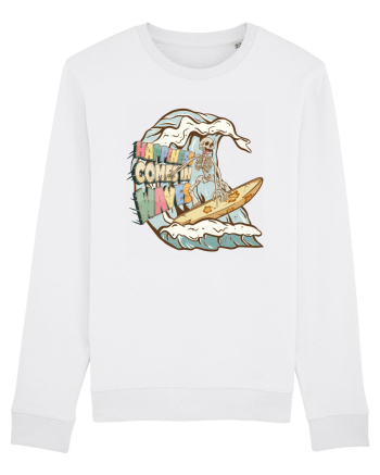 Happiness Comes In Waves White