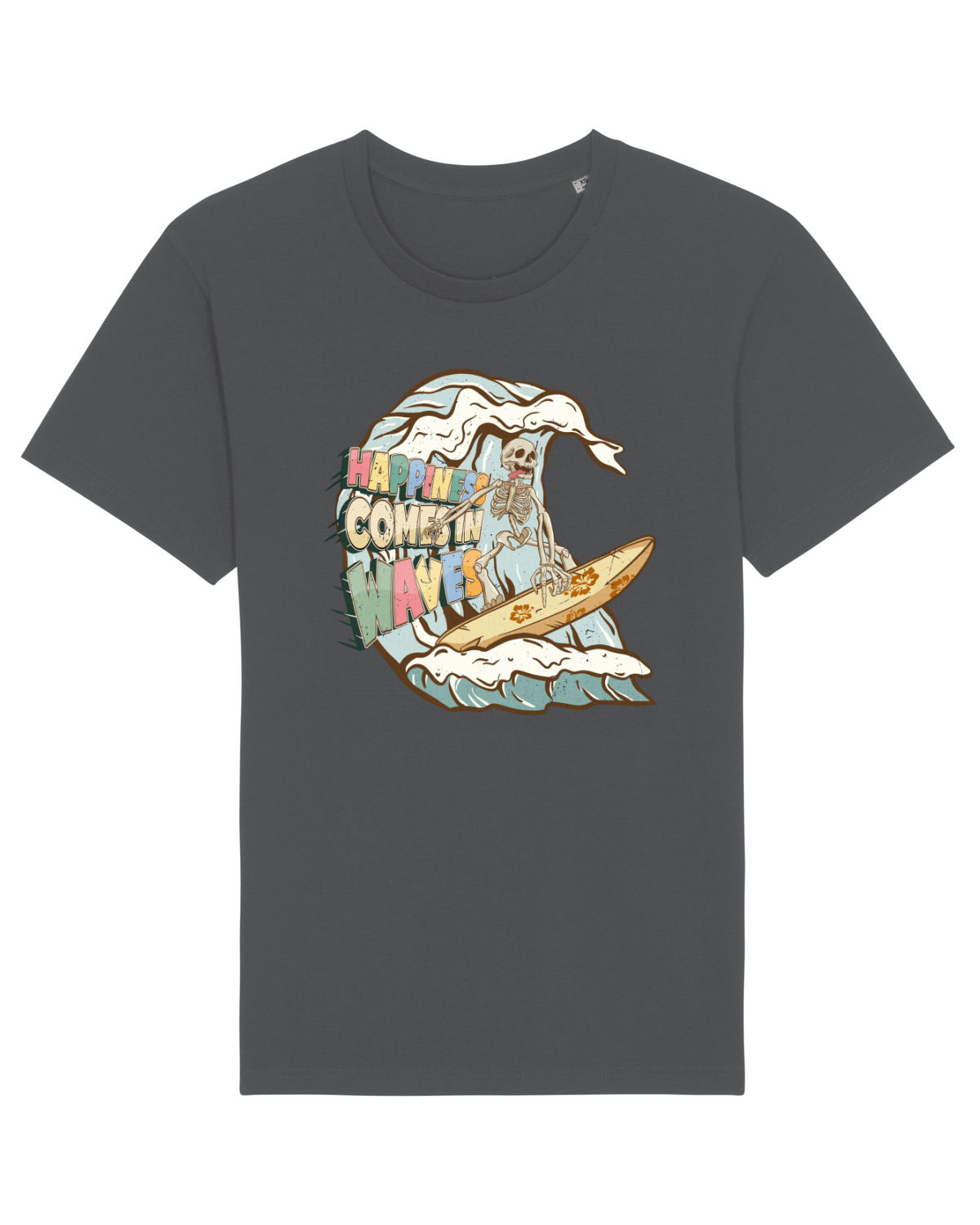 Tricou mânecă scurtă Unisex Rocker Anthracite