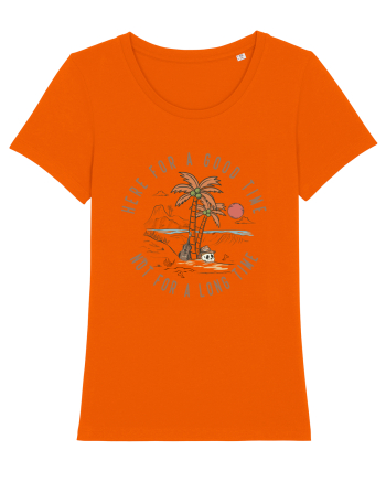 Here For A Good Time Not For A Long Time Bright Orange