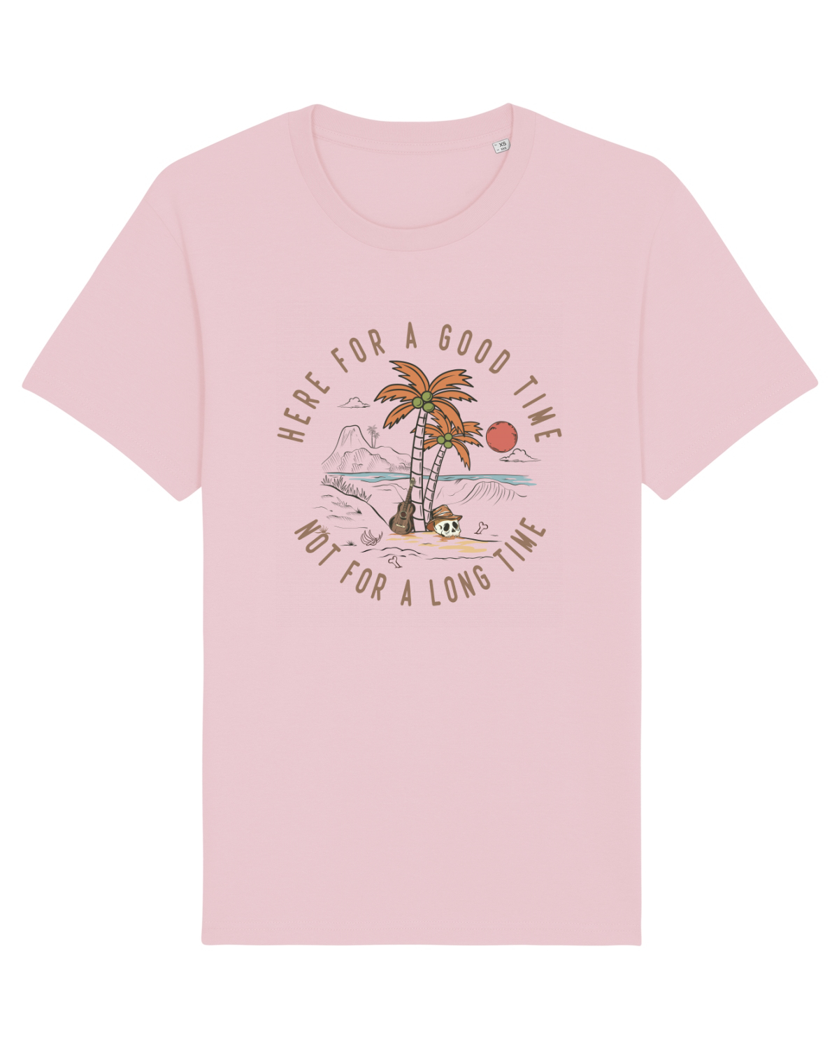 Tricou mânecă scurtă Unisex Rocker Cotton Pink