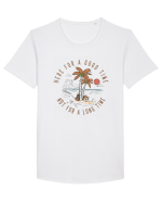 Here For A Good Time Not For A Long Time Tricou mânecă scurtă guler larg Bărbat Skater