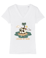 Losing My Mind Tricou mânecă scurtă guler V Damă Evoker