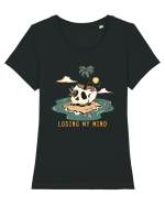 Losing My Mind Tricou mânecă scurtă guler larg fitted Damă Expresser