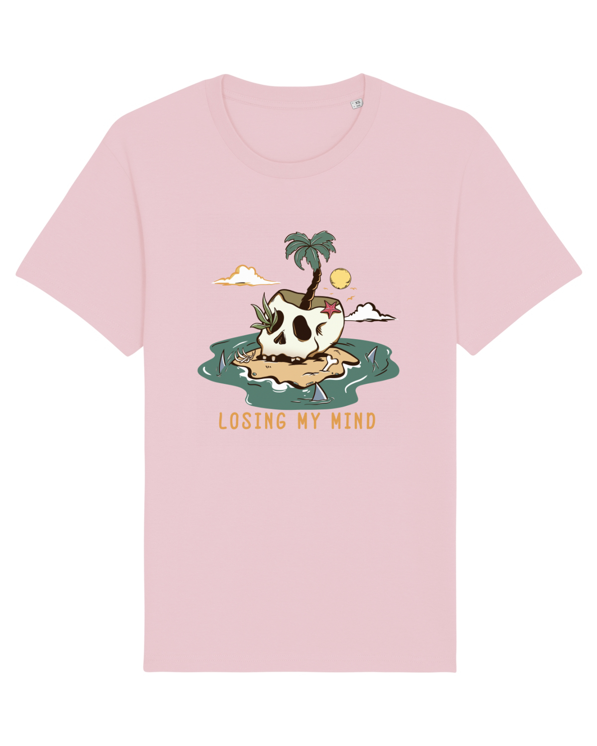 Tricou mânecă scurtă Unisex Rocker Cotton Pink