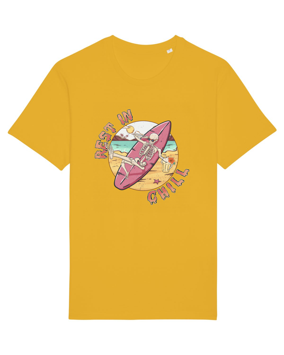 Tricou mânecă scurtă Unisex Rocker Spectra Yellow