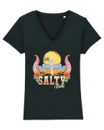 Salty Babe Tricou mânecă scurtă guler V Damă Evoker