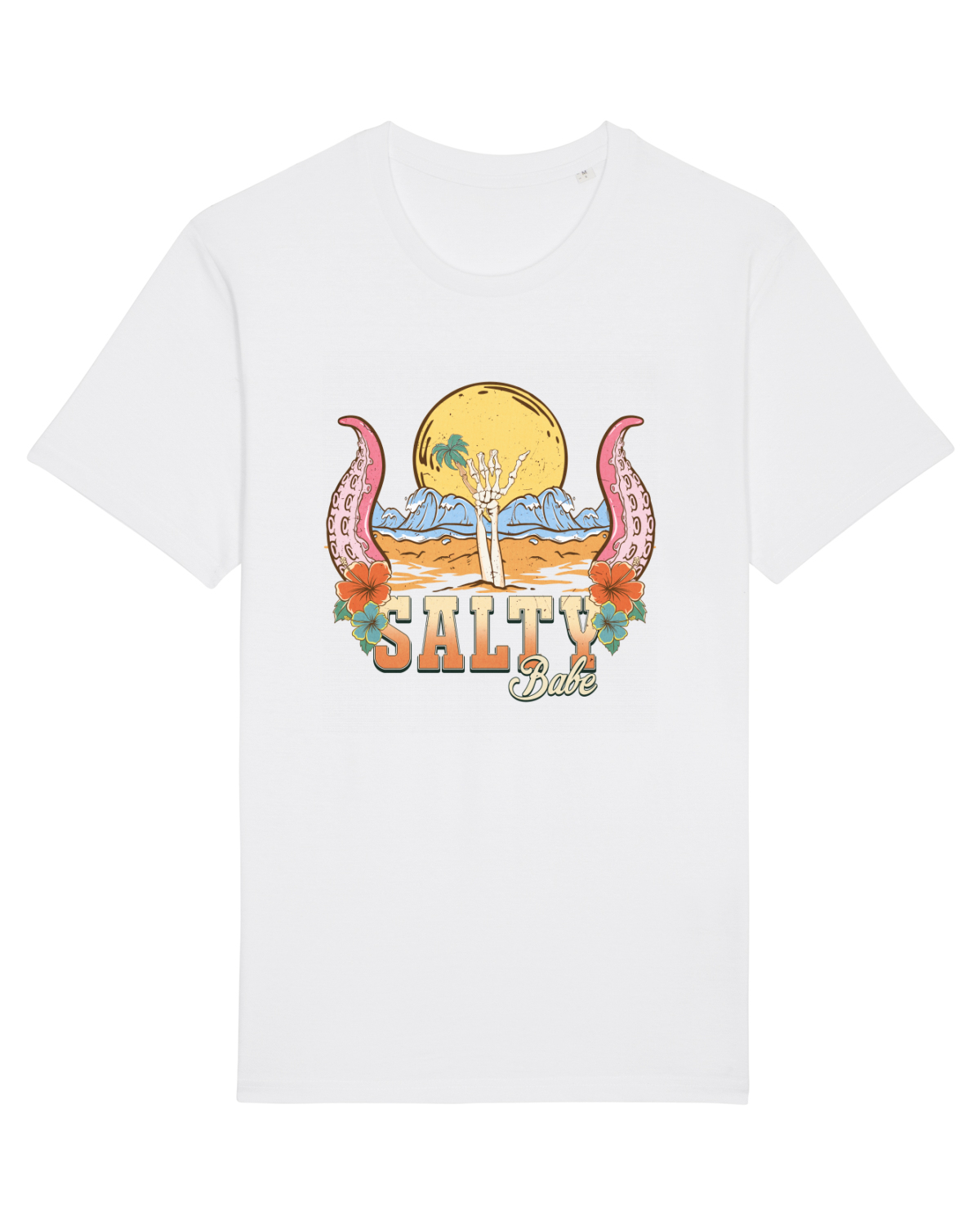Tricou mânecă scurtă Unisex Rocker White