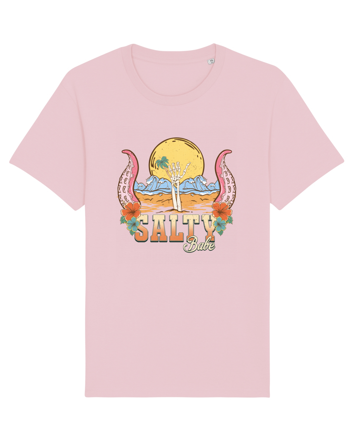 Tricou mânecă scurtă Unisex Rocker Cotton Pink