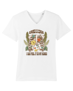 Summer Is Coming I Can Feel It In My Bones Tricou mânecă scurtă guler V Bărbat Presenter