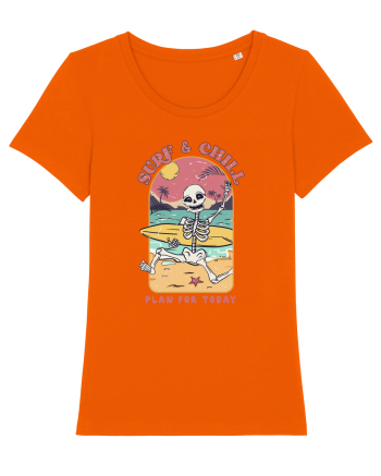 Surf & Chill Plan For Today Bright Orange