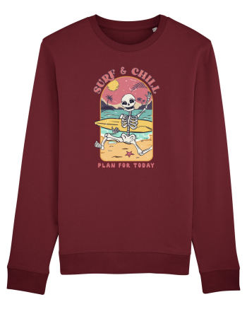 Surf & Chill Plan For Today Burgundy