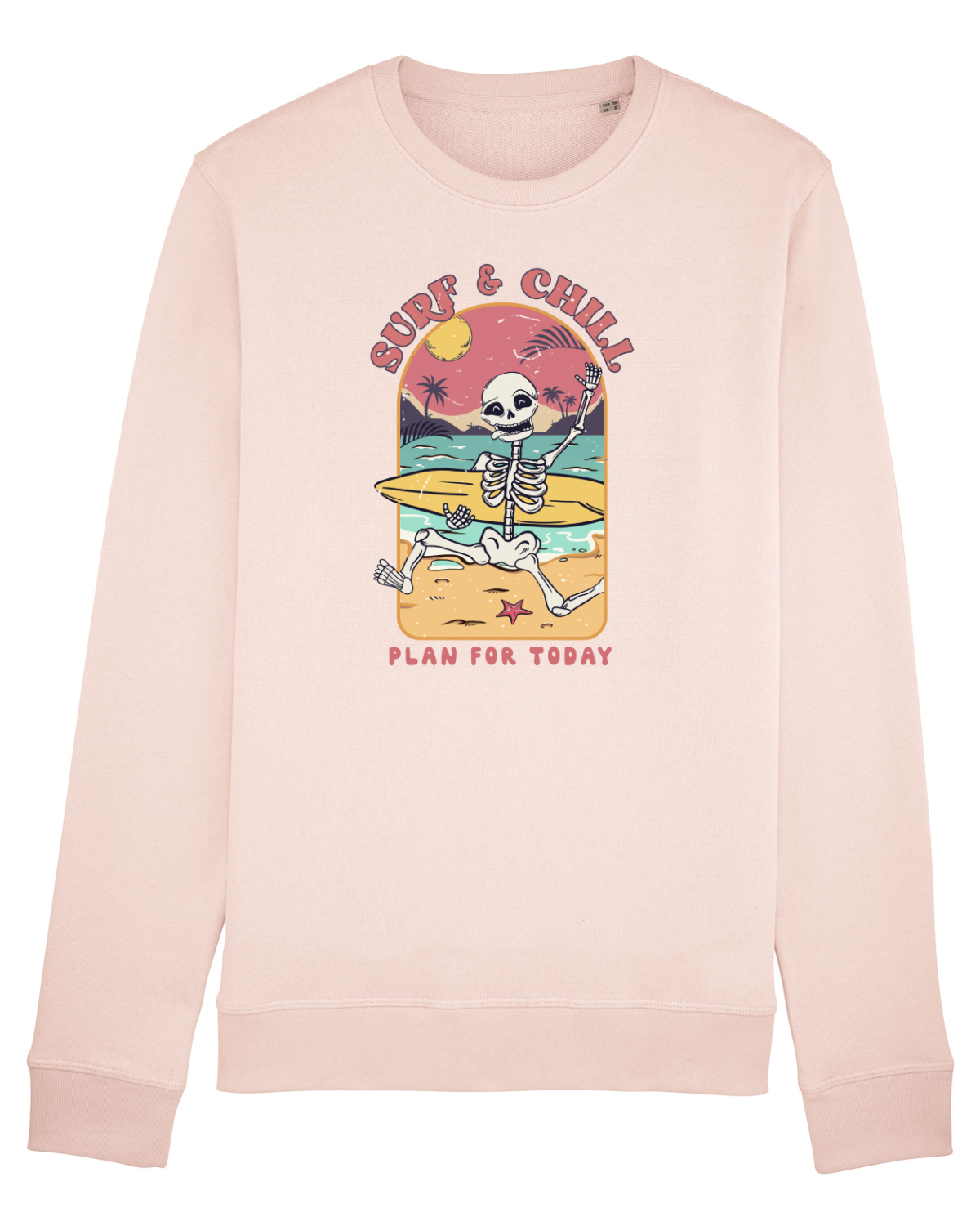 Bluză mânecă lungă Unisex Rise Candy Pink