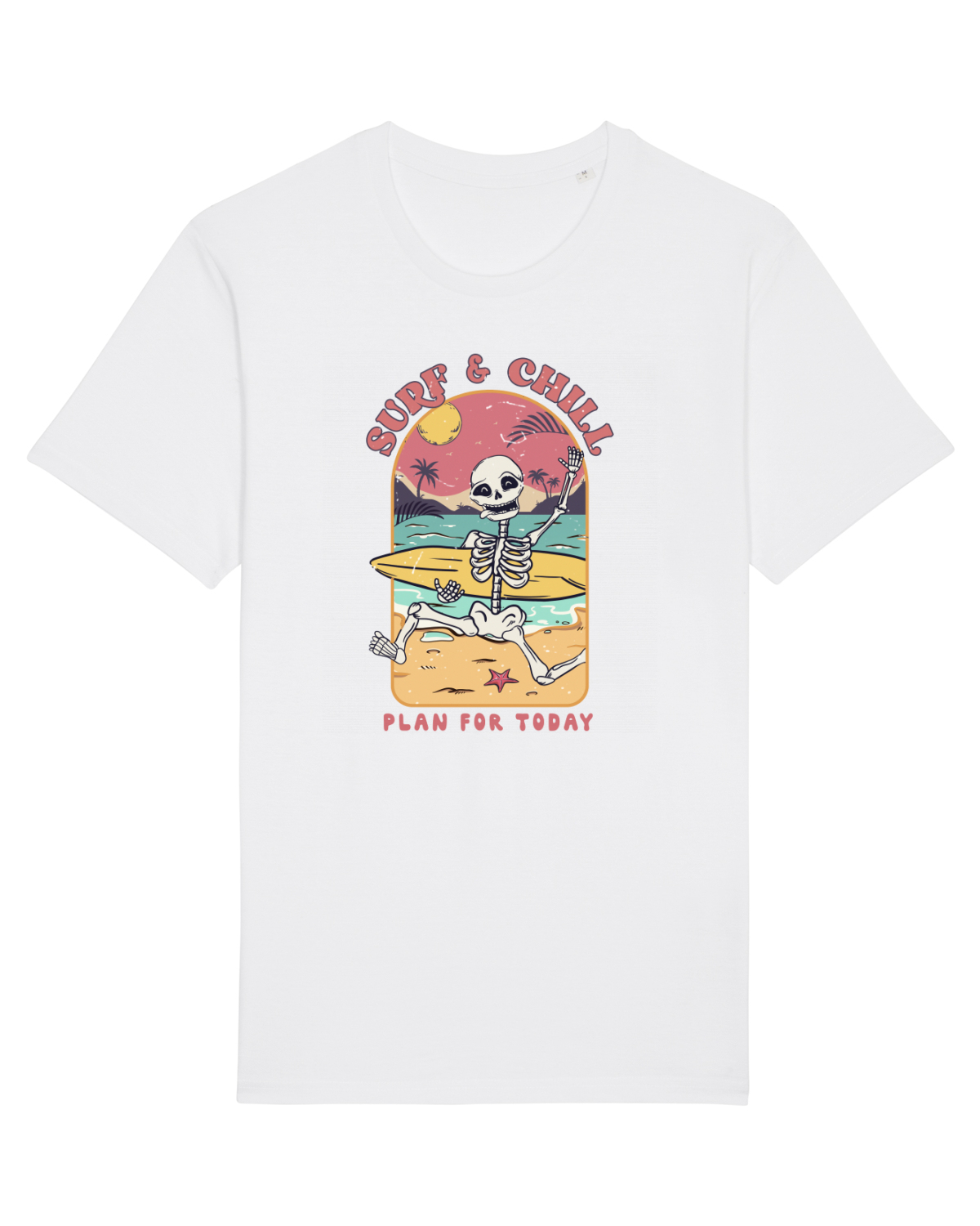 Tricou mânecă scurtă Unisex Rocker White