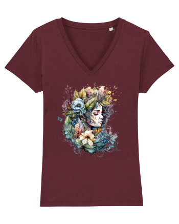 Fairy Girl Spring Burgundy