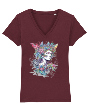 Fairy Girl Winter Burgundy