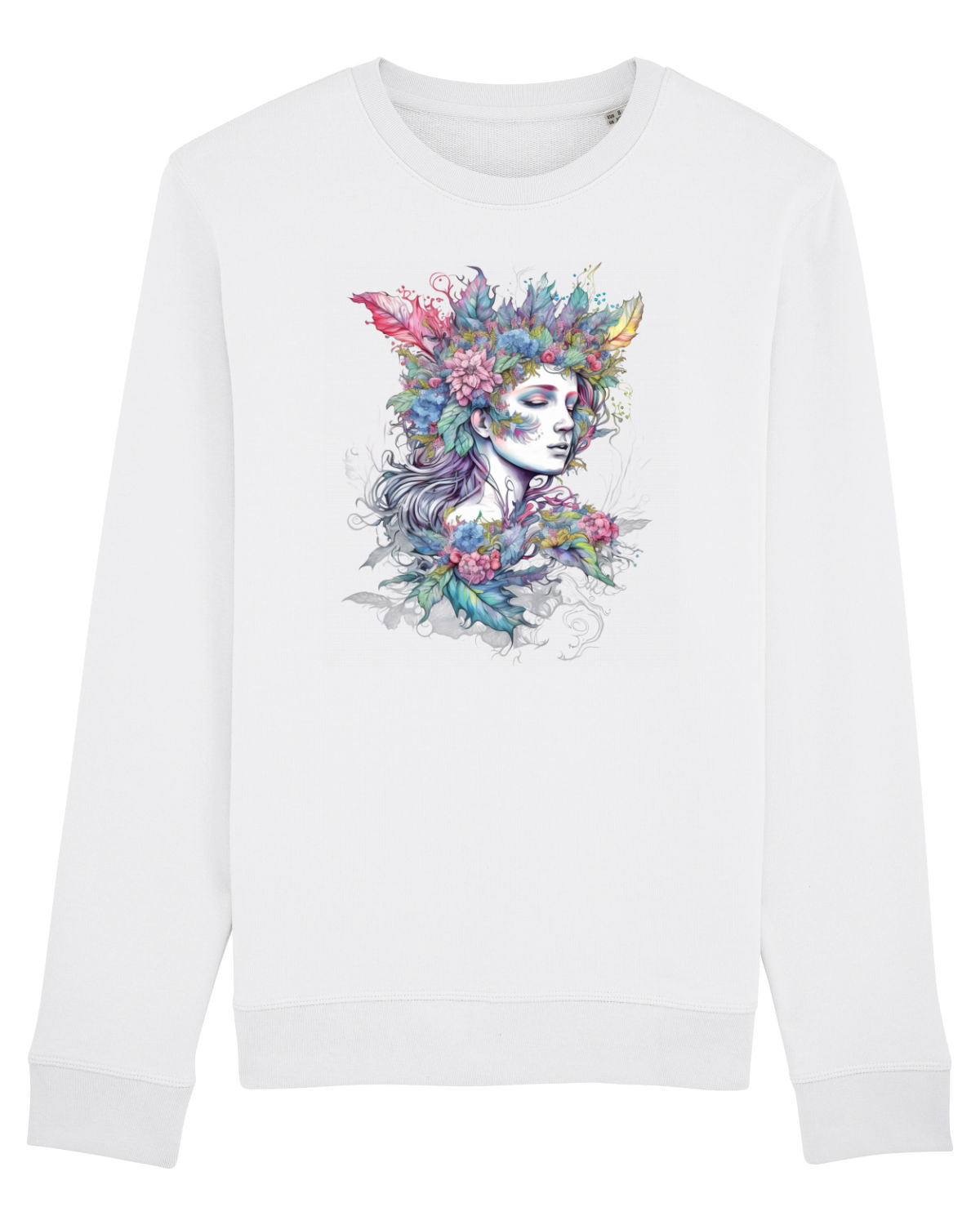 Bluză mânecă lungă Unisex Rise White