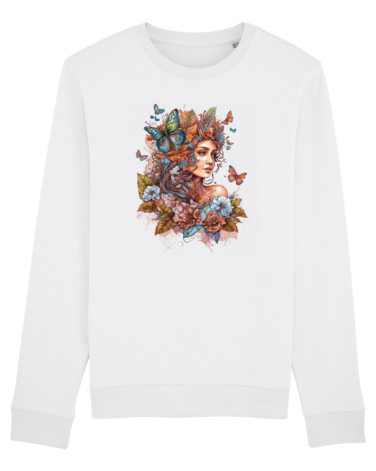 Bluză mânecă lungă Unisex Rise White