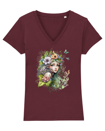 Fairy Girl Summer Burgundy