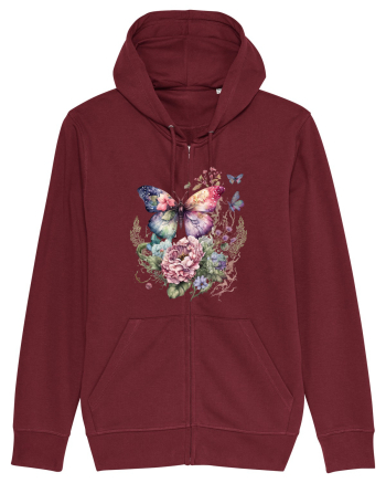 Fairy Butterfly Burgundy