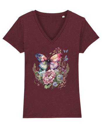 Fairy Butterfly Burgundy