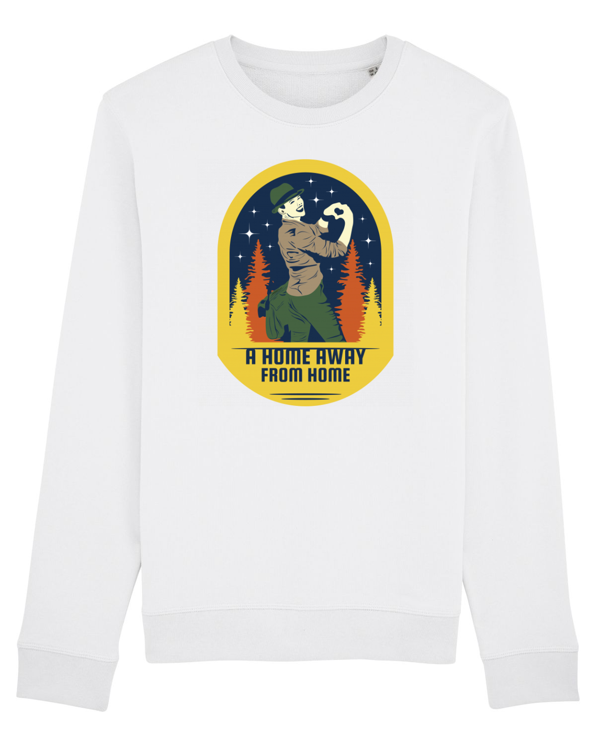 Bluză mânecă lungă Unisex Rise White