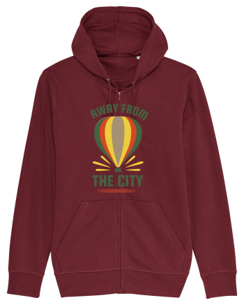 Away from the City Burgundy