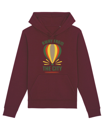 Away from the City Burgundy