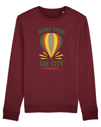 Away from the City Burgundy