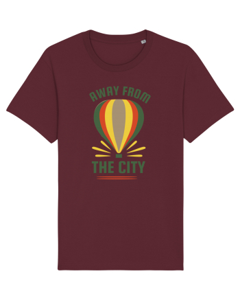 Away from the City Burgundy