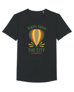 Away from the City Tricou mânecă scurtă guler larg Bărbat Skater
