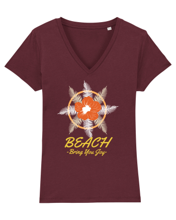 Beach Bring You Joy Burgundy